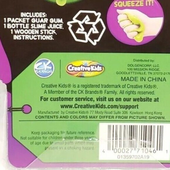 GooZooka Slime Lab Kit Toy Green Creative Kids Artsy Goo Sludge Glop Gooey Soft - Picture 6 of 6